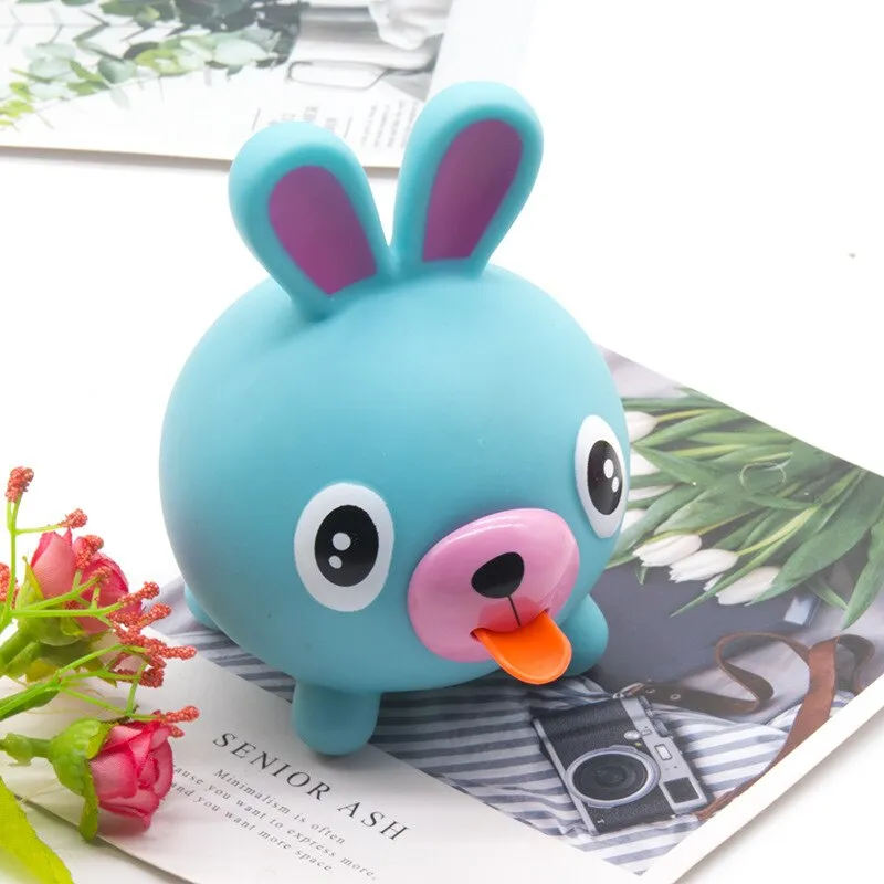 Cute vocal tongue doll pinch music children's decompression vent toy vocal animal decompression toy stress toys