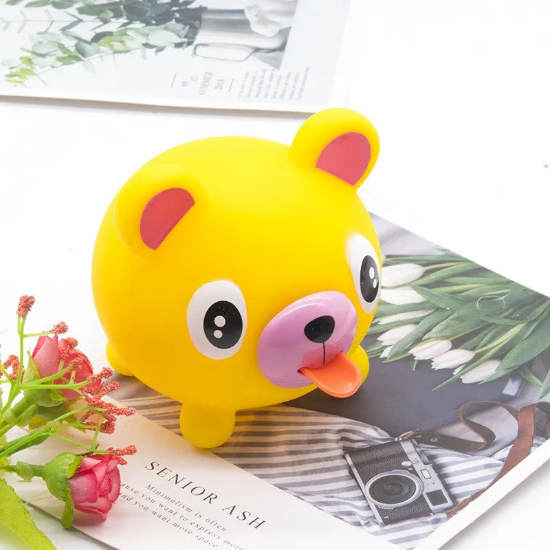 Cute vocal tongue doll pinch music children's decompression vent toy vocal animal decompression toy stress toys