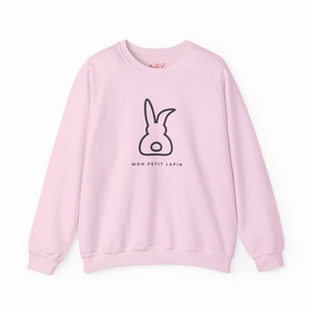 Cute Bunny Sweatshirt, Mon Petit Lapin