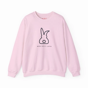 Cute Bunny Sweatshirt, Mon Petit Lapin