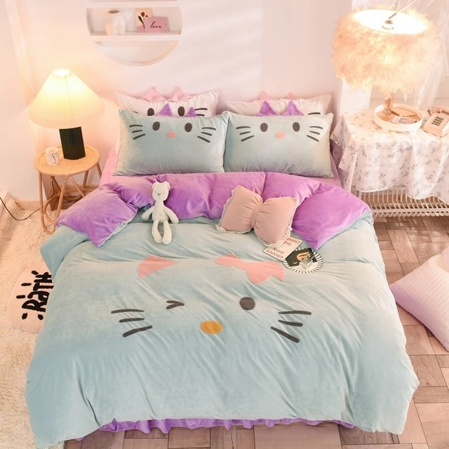 Cute Cartoon Rabbit Bed Set