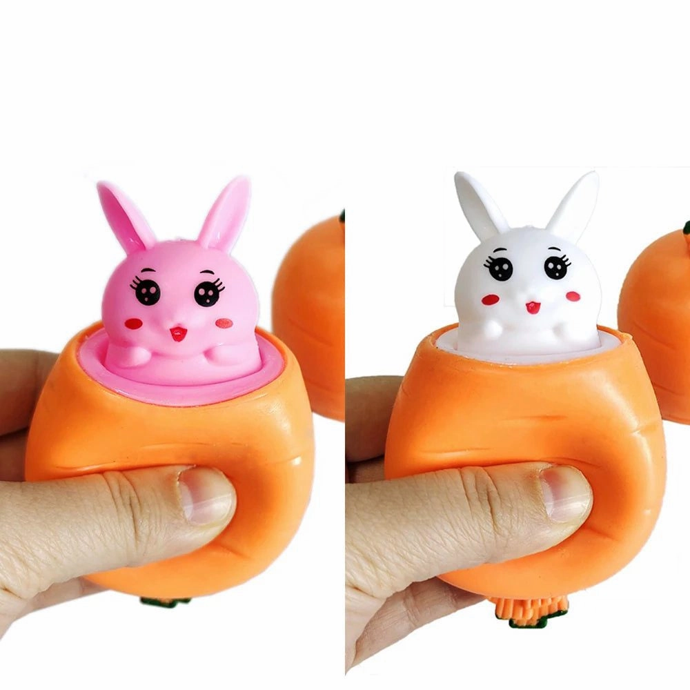 Cute Easter Rabbit Squeeze Cup Toy 2024