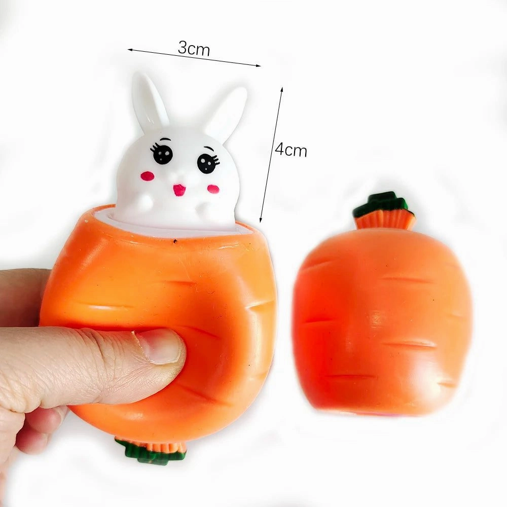 Cute Easter Rabbit Squeeze Cup Toy 2024