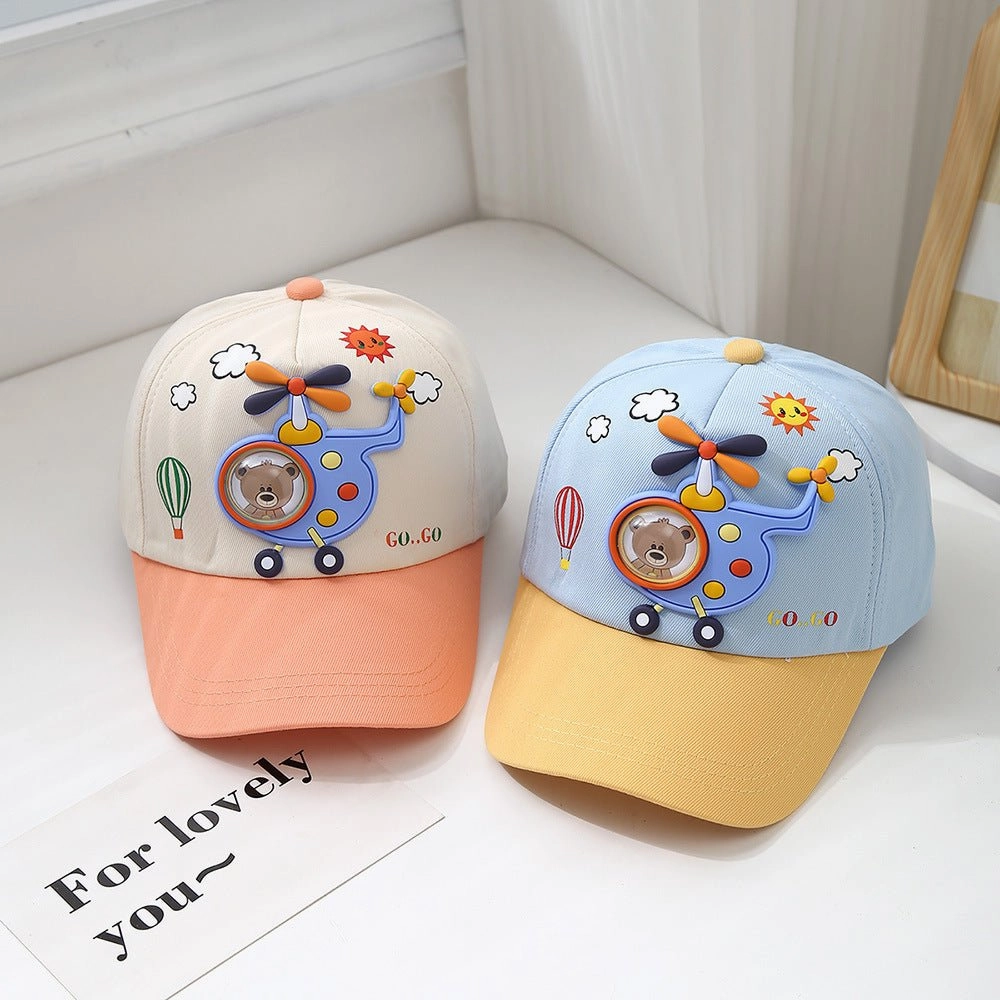 Cute Helicopter Designed Cap for Adorable Kids