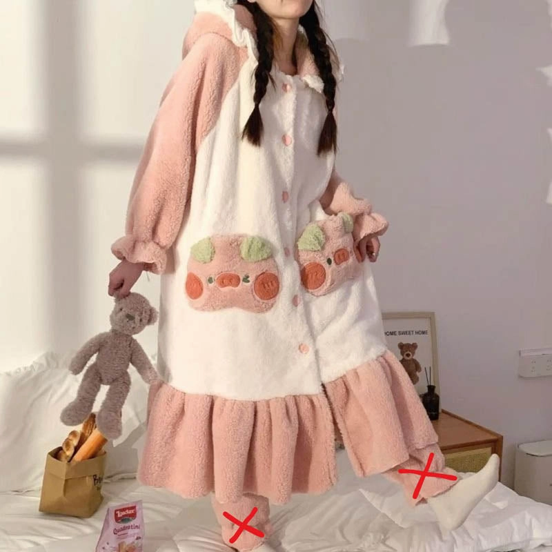 Cute Pig Hoodie Pajamas Plush