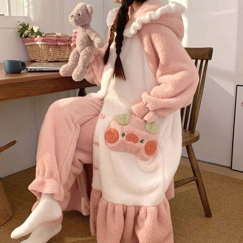 Cute Pig Hoodie Pajamas Plush