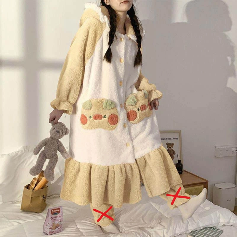 Cute Pig Hoodie Pajamas Plush