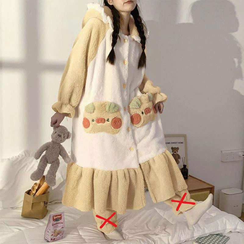 Cute Pig Hoodie Pajamas Plush