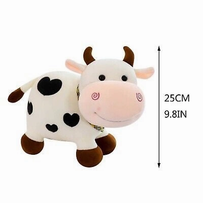Cute Plush Smiling Cow Stuffed Soft Toy