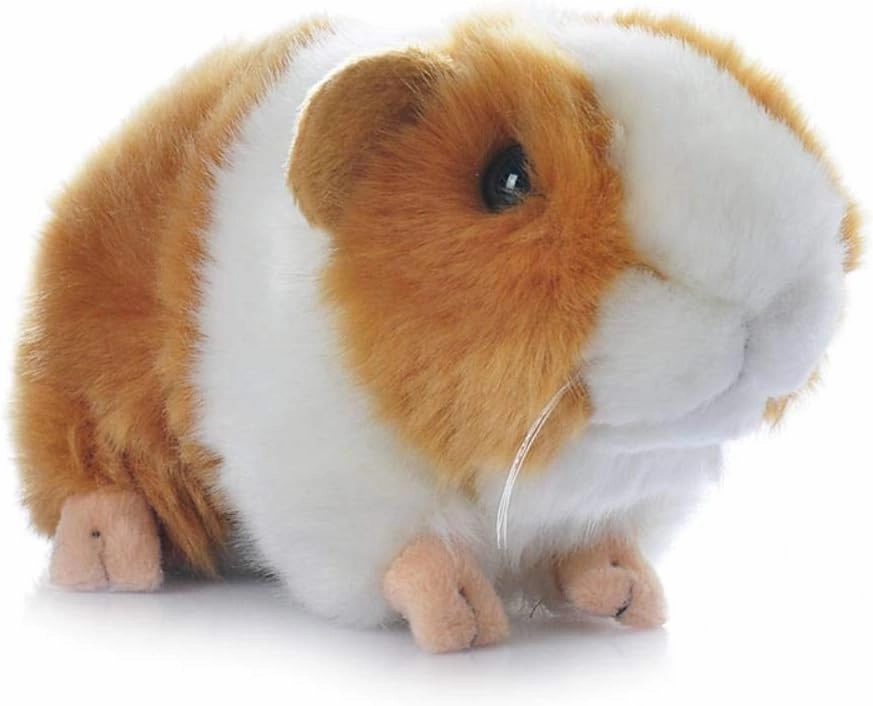 Cute rabbit 8 inch Guinea Pig Plush Toy Stuffed Animal Toy Plush Animal Doll (Black Orange)