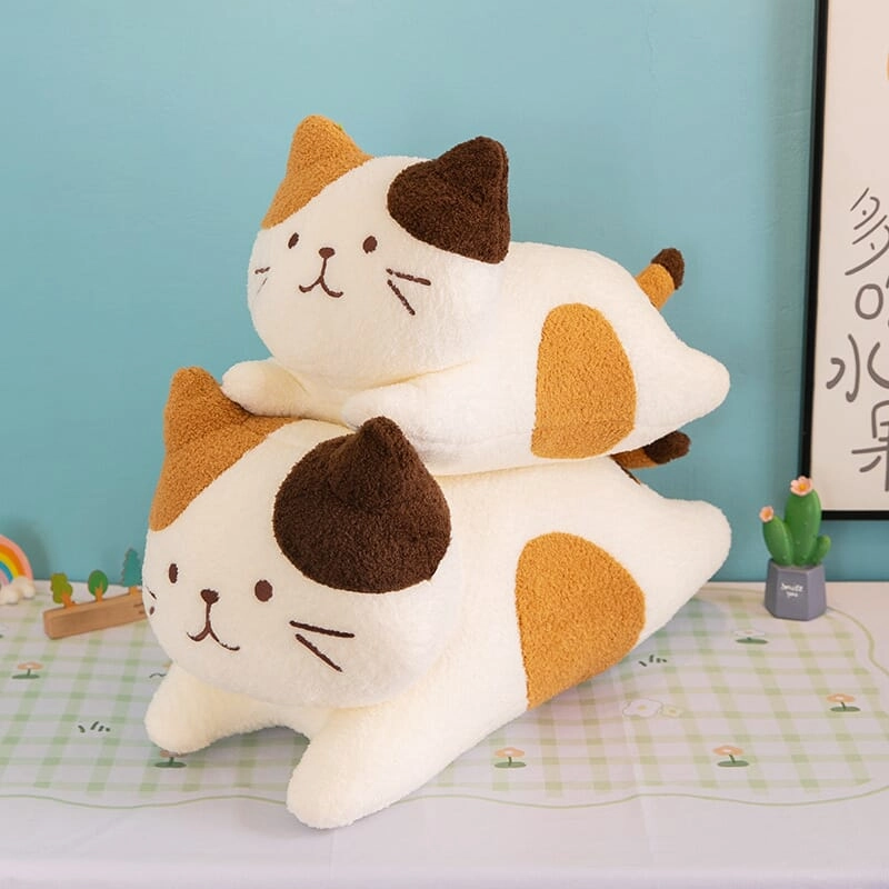 Cute Three-Color Cheese Cat Plush Toy(18002)