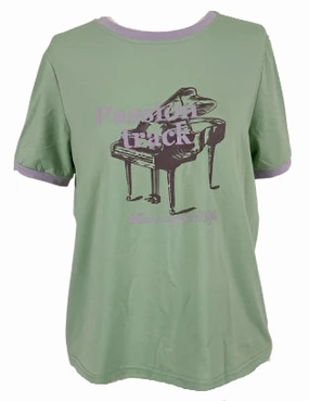 Dazy Green Piano Women's T-Shirt (Small)