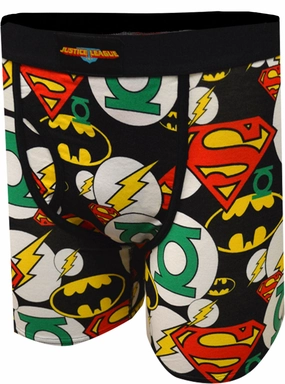 DC Comics Justice League Character Symbols Boxer Brief