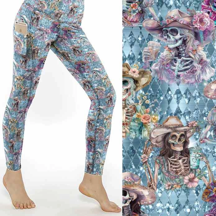 Dead Drunk But Dainty - Skull Leggings