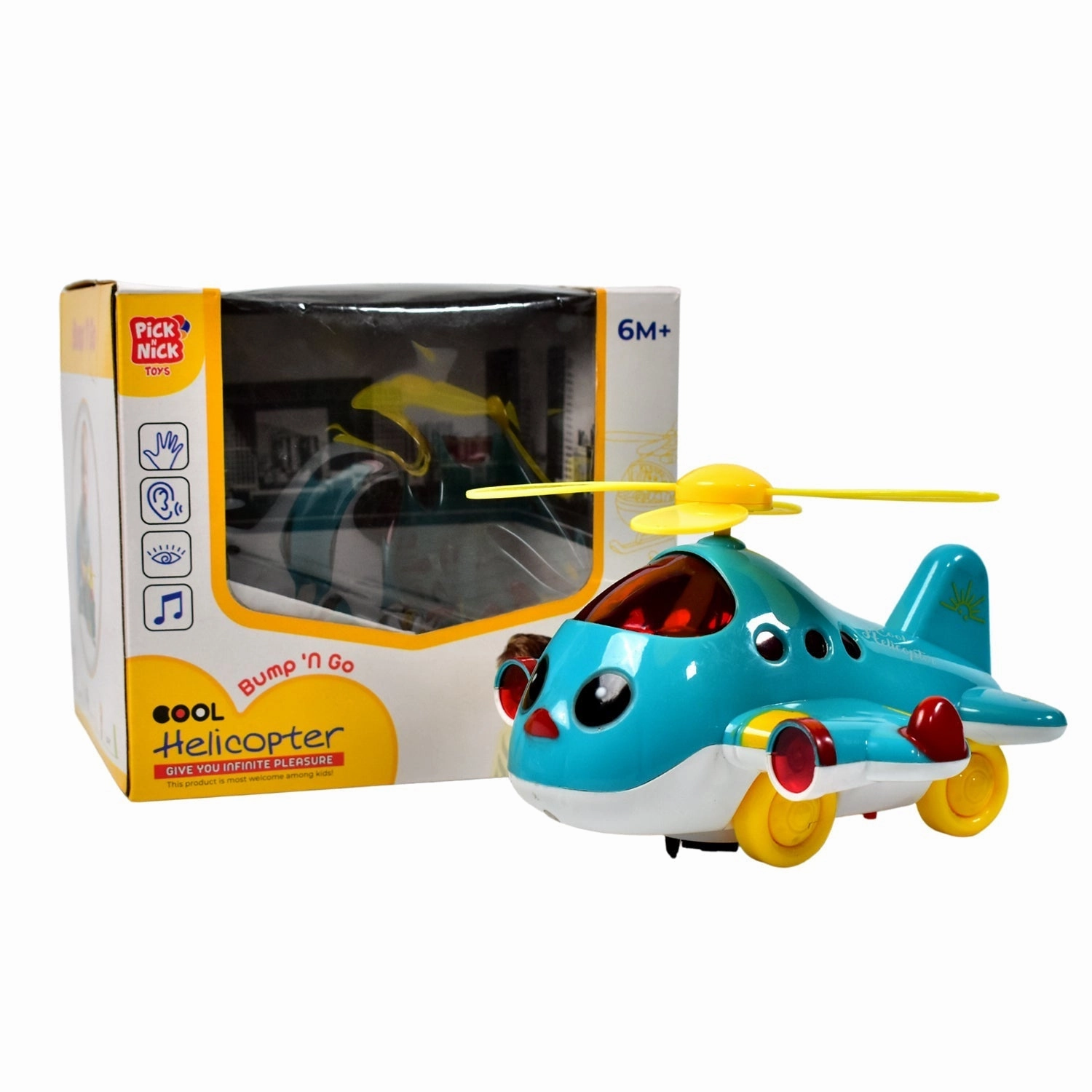 Development Plane for 6-18 Toddlers Toy Cool Local shipping to Crawling with Gift Baby Toys Old Advanced Aeroplane, Month Airplane Musical Electronic Encourage Helicopter Lights, Moving