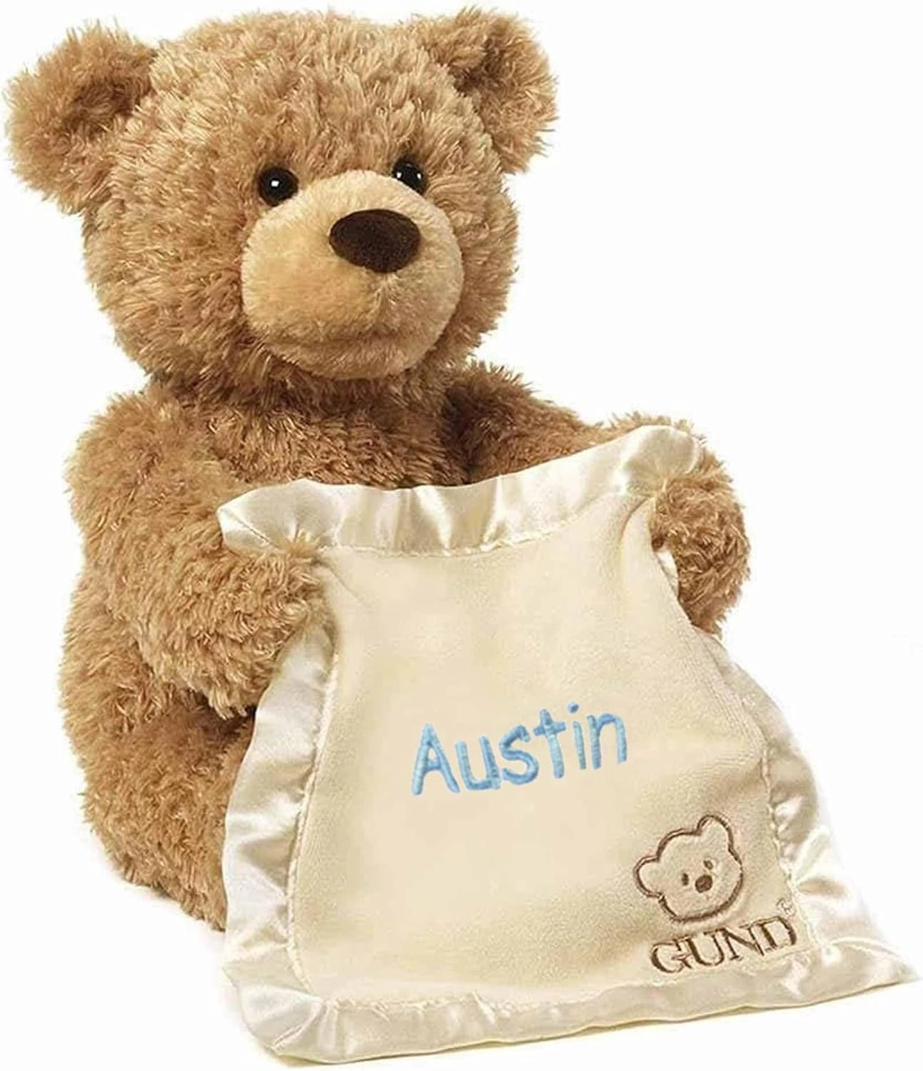 DIBSIES Personalized Animated Peek A Boo Plush Toy (Peek A Boo Bear)