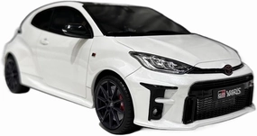 Die Cast Vehicle 1:18 for Toyota Yaris Yaris GR Platinum Resin Car Model Sedan Scale Model Car for Adults Collectible Mini Cars Replica