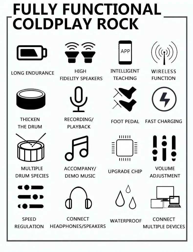 Digital Electronic Drums | Advanced 11 Pads