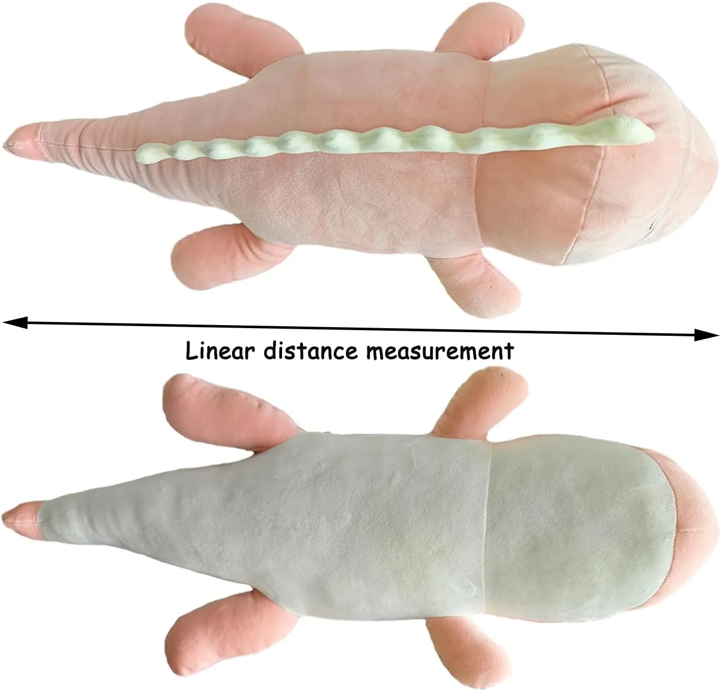 Dinosaur Plush Toy Soft Big Dino Stuffed Animals Body Pillow,Cute Long Dinosaur Plush Hugging Pillow Lumbar Back Cushion Toys Doll Gifts for Kids (Pink - Happy, 100cm/39.3inch)