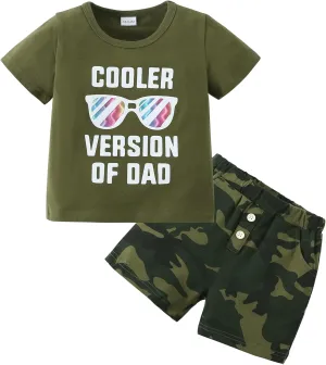 DISAUR Toddler Boy Clothes Little Baby Boys Outfits 2PCS Summer Short Sleeve With Pants Clothing Set for 1-5 Years
