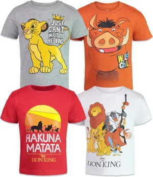 Disney boys Toy Story Rex Slinky Dog Buzz Lightyear Tshirt pack of 4