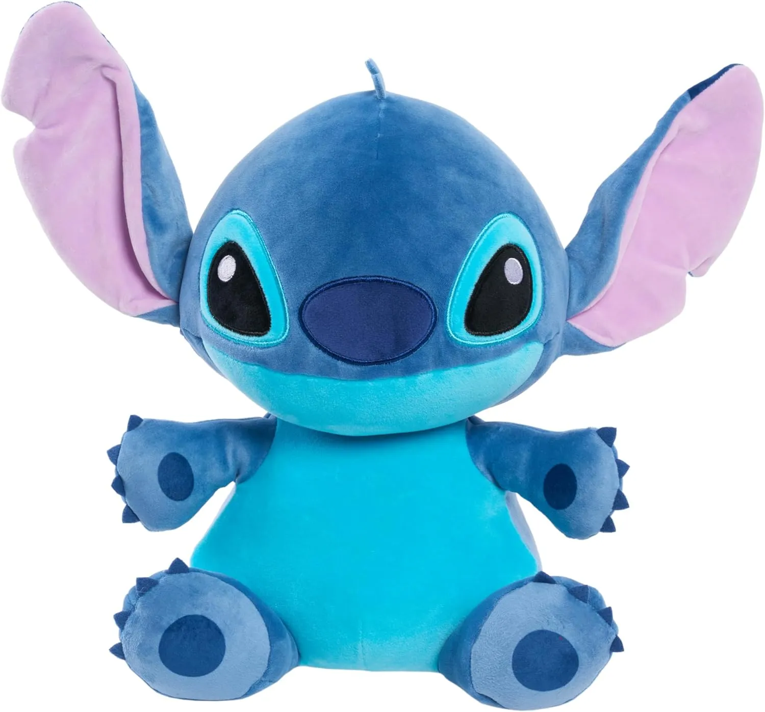 Disney Stitch Comfort Weighted Plush Stitch, 14-inch Stuffed Animal, Alien, Blue, Kids Toys for Ages 3 Up by Just Play
