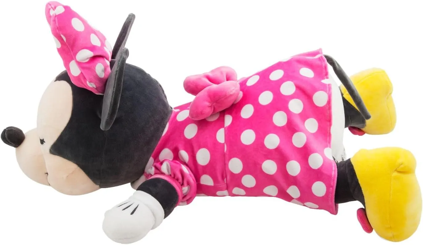 DISNEY STORE Official Cuddleez Plush - Minnie Mouse - Big Plush - Super Soft & Huggable Toy for Fans & Kids of All Ages - Perfect Collectible Gift, Plushy