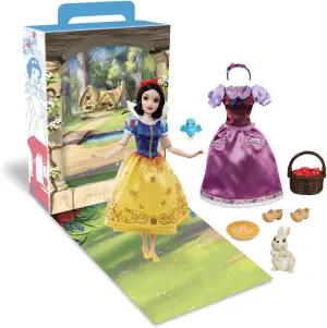 Disney Store Official Princess Story Doll (Snow White) 11 Inches, Includes Coloring Book and Additional Dress, Princess Doll in Classic Outfit, Princess Toys for Girls