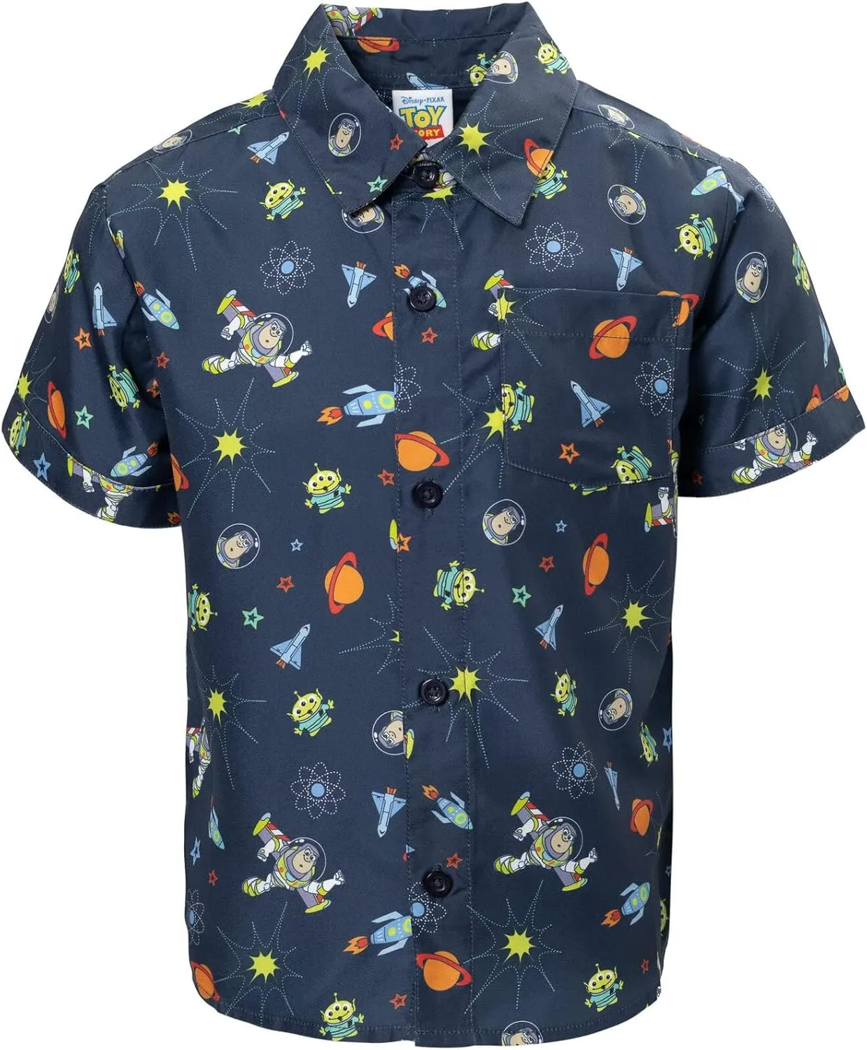 Disney Toy Story Mickey Mouse Cars Nightmare Before Christmas Button Down Shirt Toddler to Big Kid