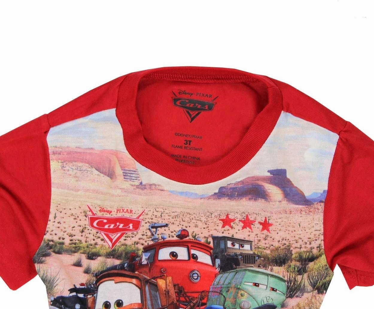 Disney Cars Toddler Boys 2 piece Short Sleeve Pants Pajamas Set