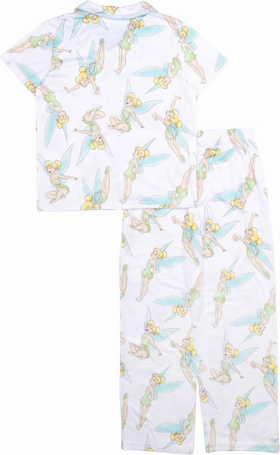 Disney Girls' 2-Piece Loose-fit Button Down Pajama Set, Soft & Cute for Kids