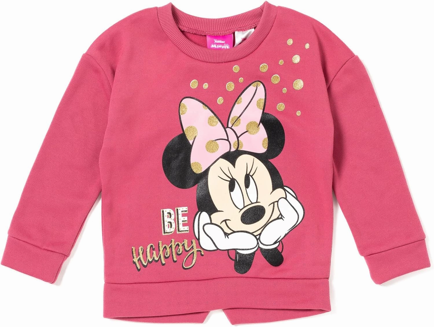 Disney Minnie Mouse Fleece Sweatshirt and Pants Outfit Set Newborn to Big Kid Sizes (Newborn - 14-16)