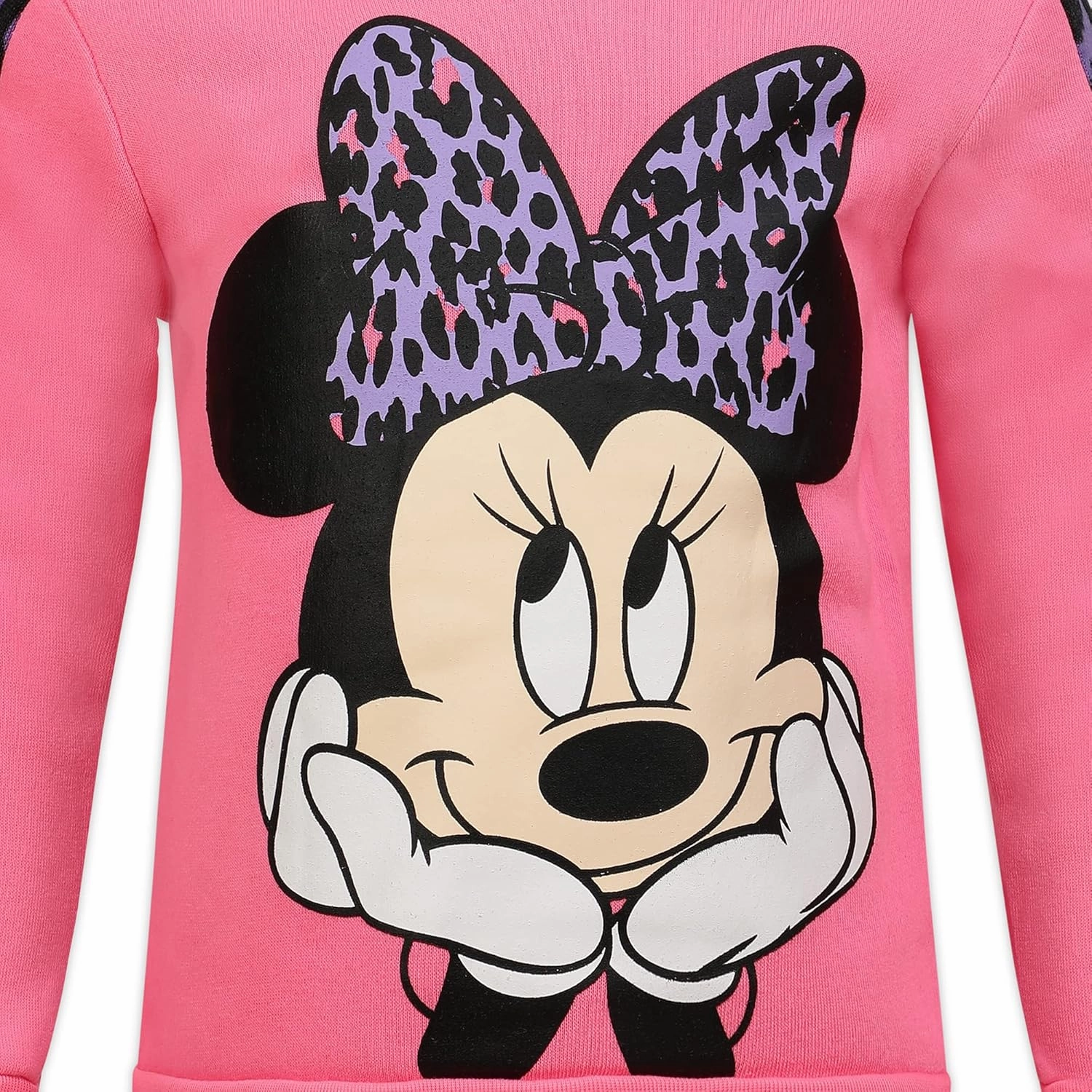 Disney Minnie Mouse Girls Sweatshirt and Pants Set for Toddler and Little Kids