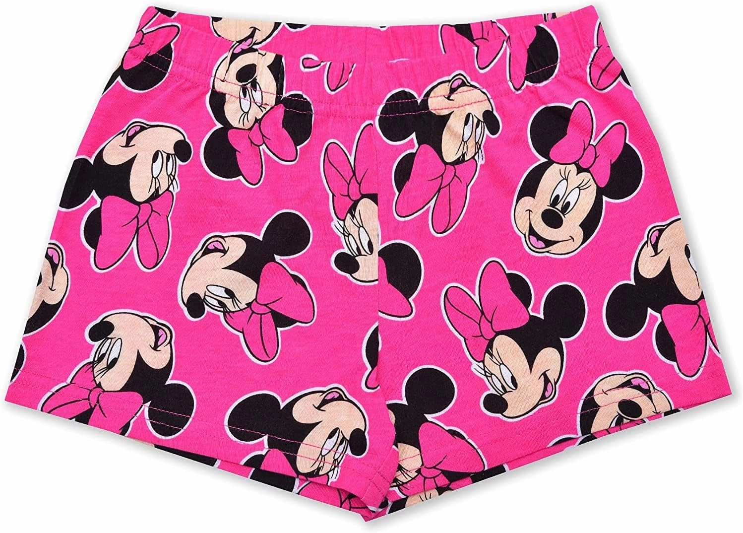 Disney Minnie Mouse Girls’ T-Shirt and Short Set for Infant, Toddler and Little Kids – Pink/Grey