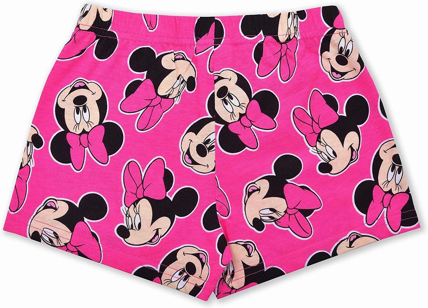 Disney Minnie Mouse Girls’ T-Shirt and Short Set for Infant, Toddler and Little Kids – Pink/Grey