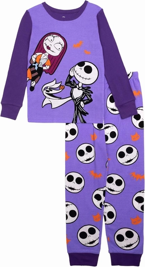 Disney Unisex 2-Piece Snug-fit Cotton Holiday Pajama Set, Soft & Cute for Kids