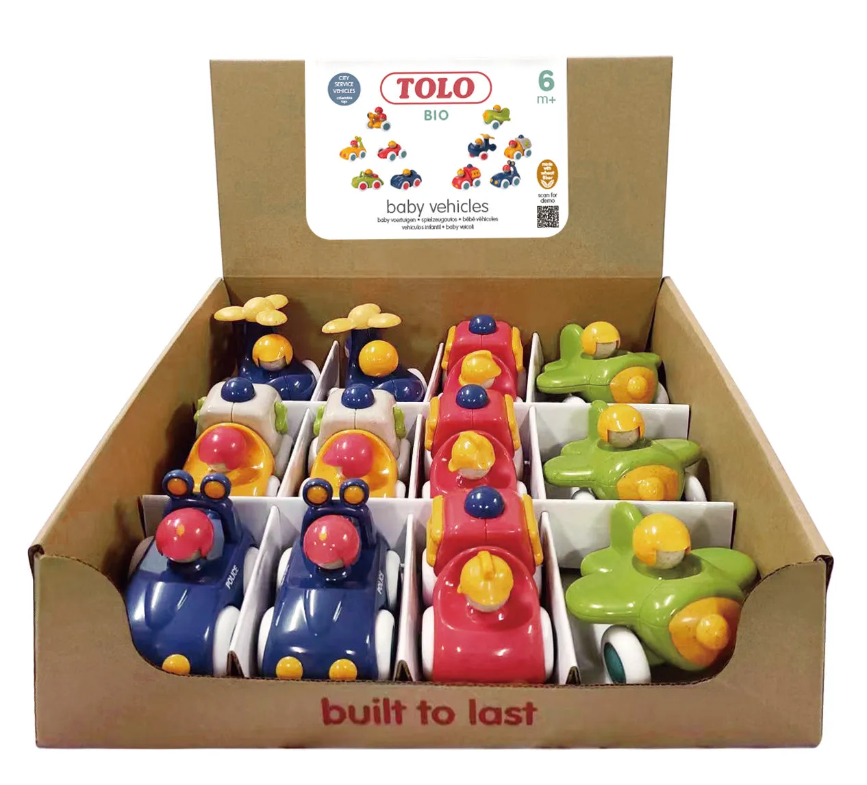 Display box w/ 12 City Service Vehicles - TOLO