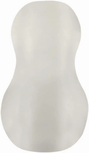 Doc Johnson Mood - Exciter - ULTRASKYN - Dual Texture Stroker - Narrow Side Has Massage Beads, Wide Side Has Thick Ribbing - Discrete - Male Masturbator - Frost