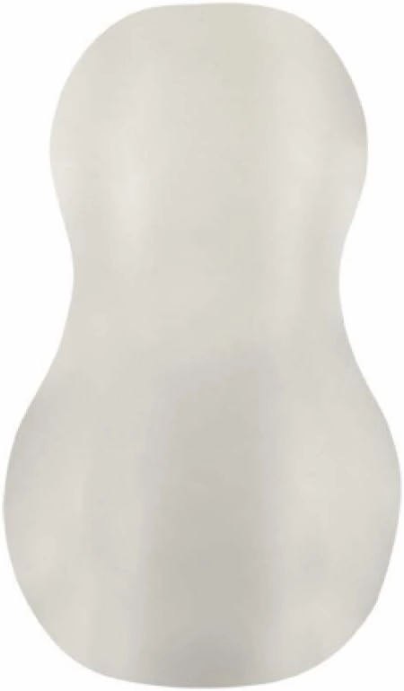 Doc Johnson Mood - Exciter - ULTRASKYN - Dual Texture Stroker - Narrow Side Has Massage Beads, Wide Side Has Thick Ribbing - Discrete - Male Masturbator - Frost