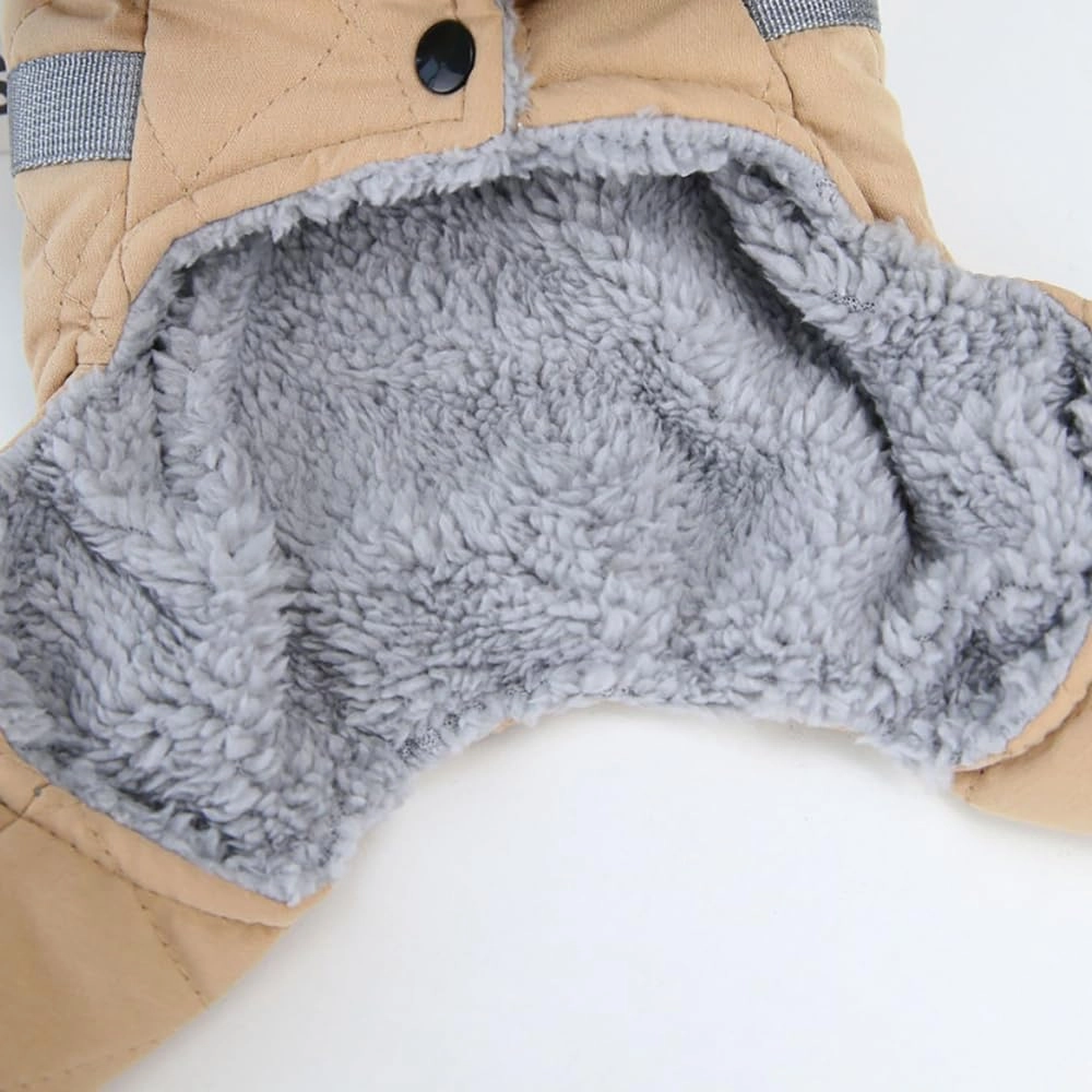 Dog Coat Jacket Windproof Cold Weather Coat 4 Legs Warm Dog Jumpsuit Winter Thick Clothes Snow Proof Coat Cotton Dog Coat for Small Dog Medium Dog Cat Green M