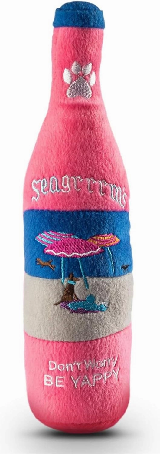 Dog Diggin Designs Libation Station Collection | Unique Squeaky Parody Plush Dog Toys – Shaken, Not Stirred