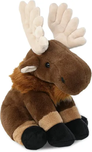 DolliBu Floppy Moose Stuffed Animal - Huggable Plush, Adorable Playtime Toy, Cute Wildlife Animal Cuddle Gift, Super Soft Plush Doll for Kids and Adults - 12 Inches
