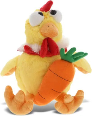 DolliBu Happy Easter Super Soft Plush Yellow Rooster with Carrot - Stuffed Animals with Carrot Plush Toy, Perfect Easter Holiday Surprise Gift - 10.5"