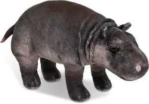 DolliBu Hippo Stuffed Animal - Huggable Hippopotamus Plush, Adorable Playtime Hippo Plush Toy, Cute Wildlife Animal Cuddle Gifts, Super Soft Plush Doll Animal Toy for Kids and Adults - 13 Inches