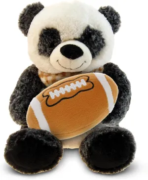 DolliBu Panda Stuffed Animal with Football Plush - Soft Huggable Panda, Adorable Playtime Plush Toy, Personalized Plush Doll Animal Toy for Kids and Adults - 8.5 Inch