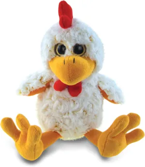 DolliBu Plush Rooster Stuffed Animal - Soft Plush Huggable Sitting Yellow Rooster, Adorable Playtime Plush Toy, Cute Farm Life Cuddle Gift for Kids & Adults - 9 Inch