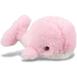 DolliBu Stuffed Whale Plush Toy - Soft Huggable Pink Whale, Adorable Play Whale Plush Toy, Cute Sea Creature, Cuddle Gift for Kids and Adults - 7 Inch