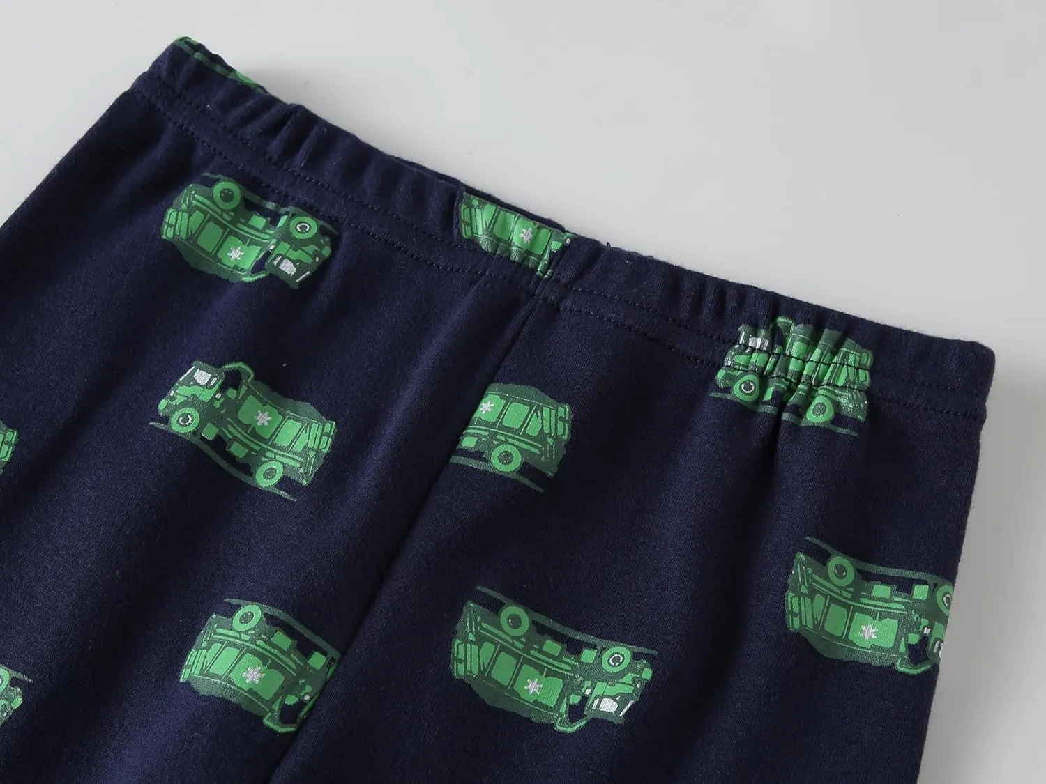 Dolphin&Fish Boys Summer Pajamas 4Pieces Set Boys Short Sleeve Cute Print Toddler Kids Sleepwears.