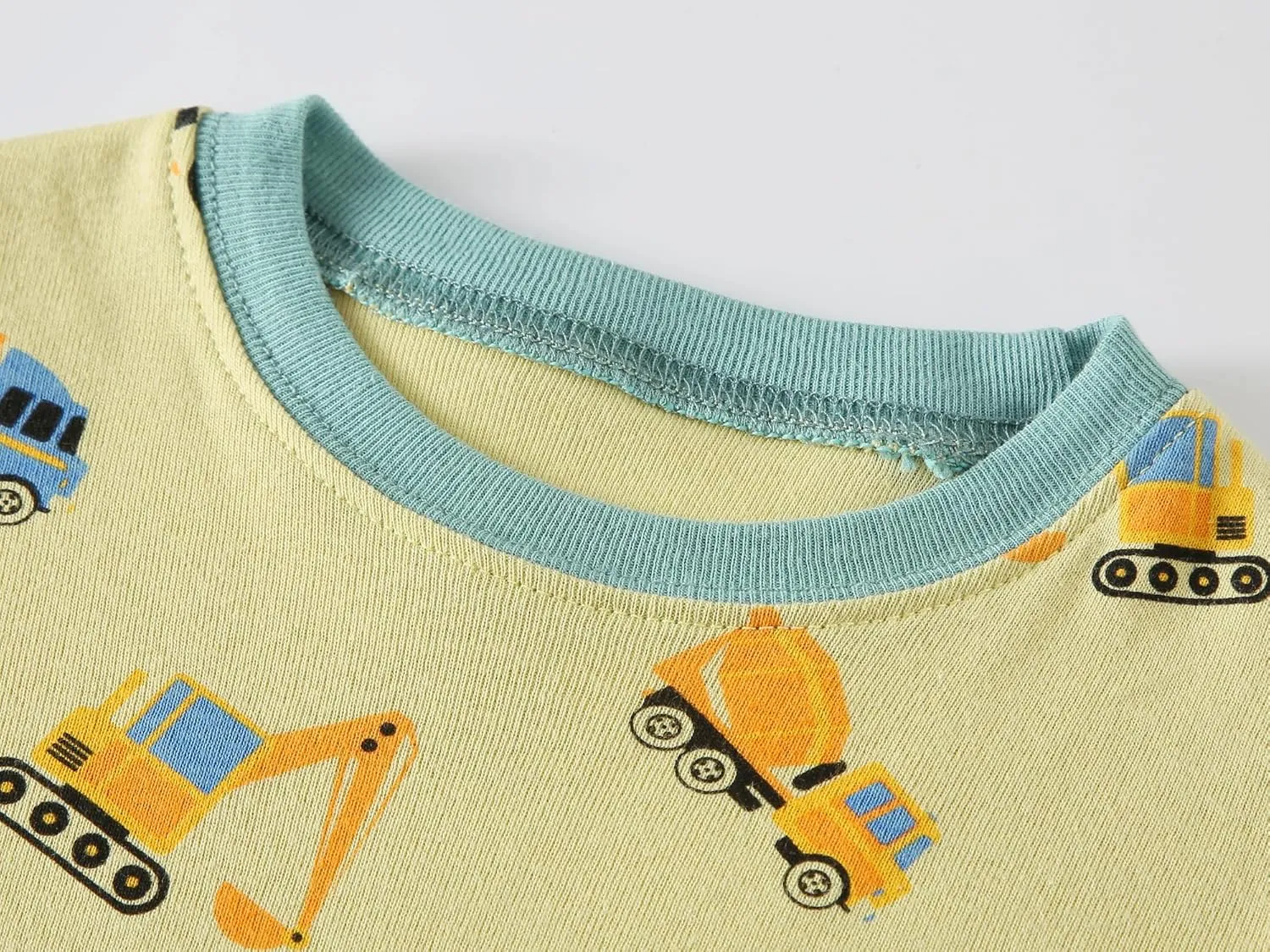 Dolphin&Fish Boys Summer Pajamas 4Pieces Set Boys Short Sleeve Cute Print Toddler Kids Sleepwears.