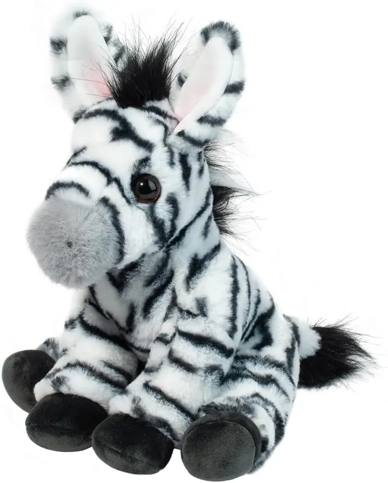 Douglas Zadie Soft Zebra Stuffed Animal Toy - 10 Inches
